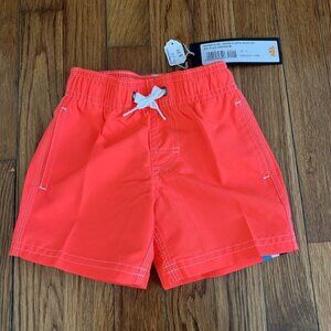Sundek Toddler Boys Orange Swim Trunks Shorts Rainbow Size 2